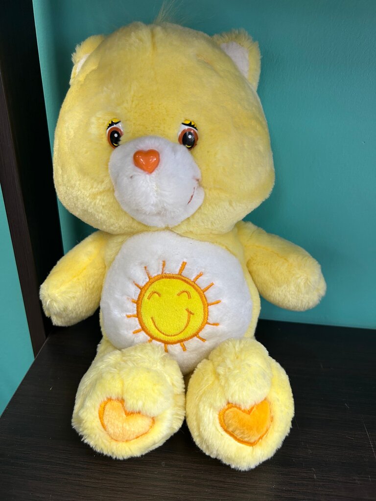 2002 Yellow Funshine Care Bear Plush
