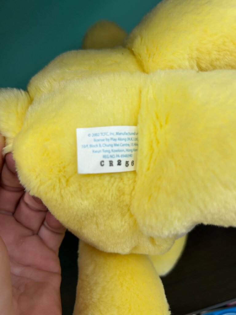2002 Yellow Funshine Care Bear Plush