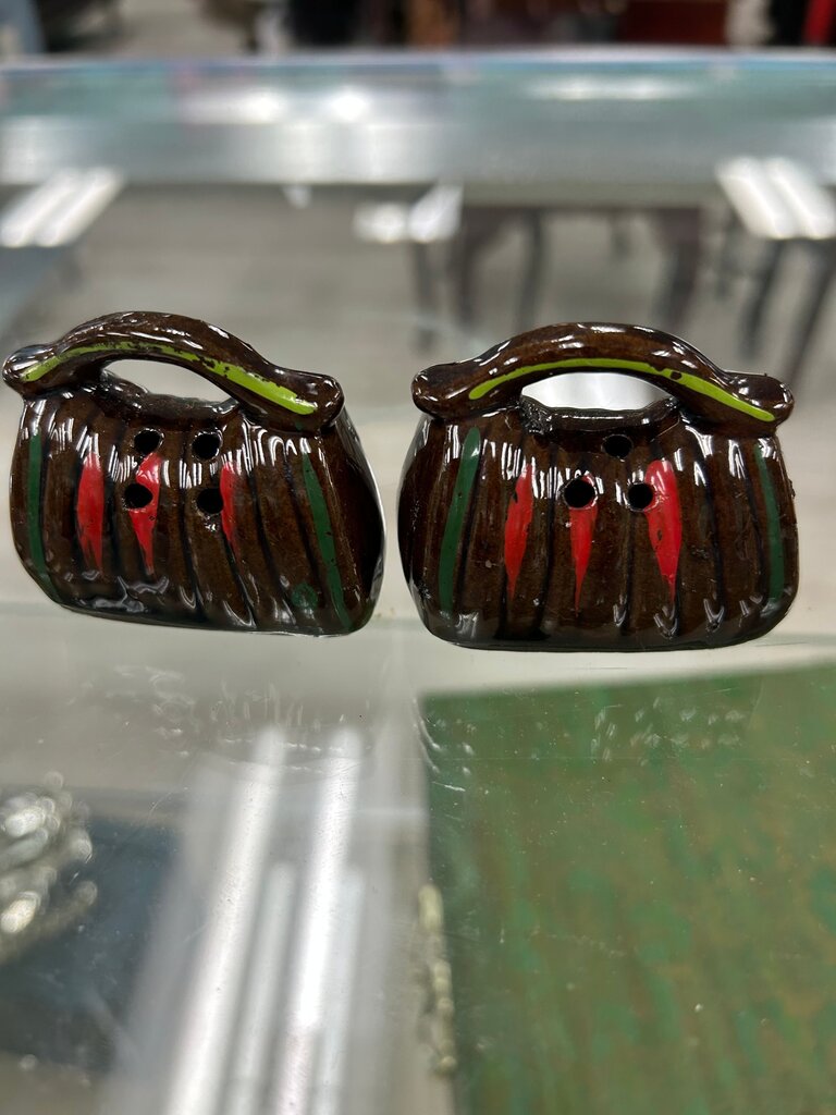 Vintage Japanese Ceramic Salt and Pepper Shakers