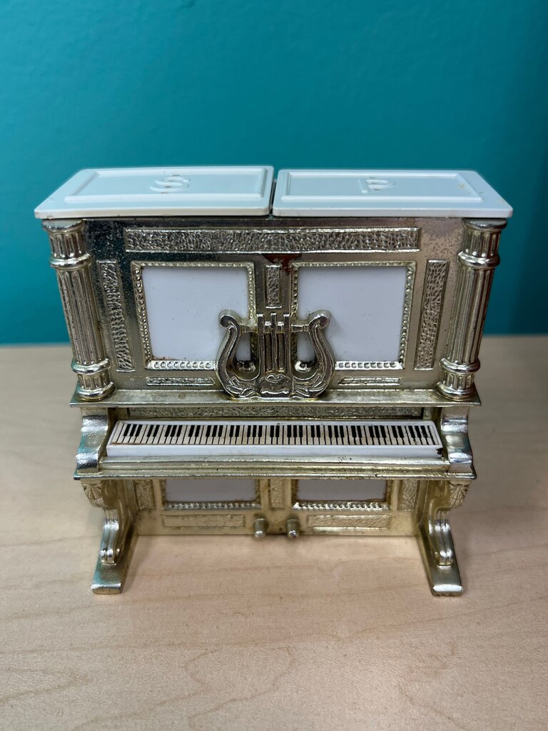Vintage Upright Piano Salt and Pepper Shaker