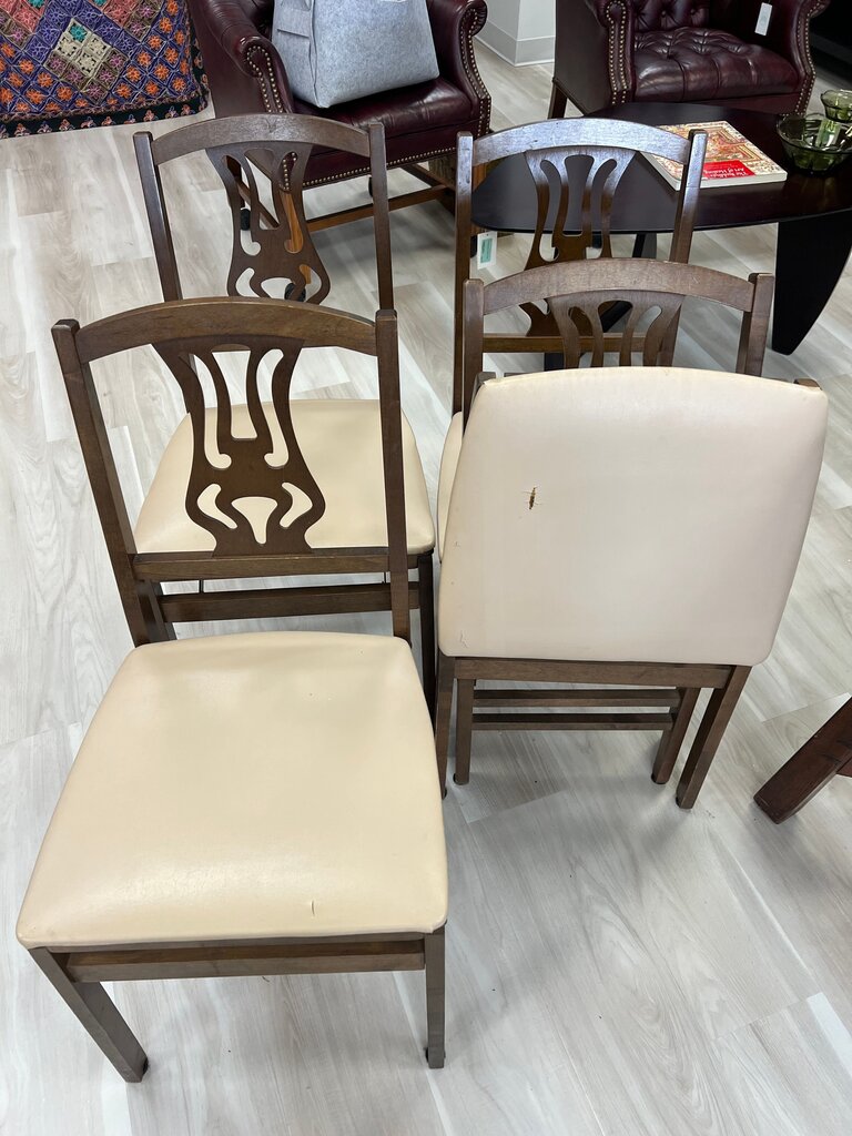 Set of 4 Vintage Stakmore Folding Chairs