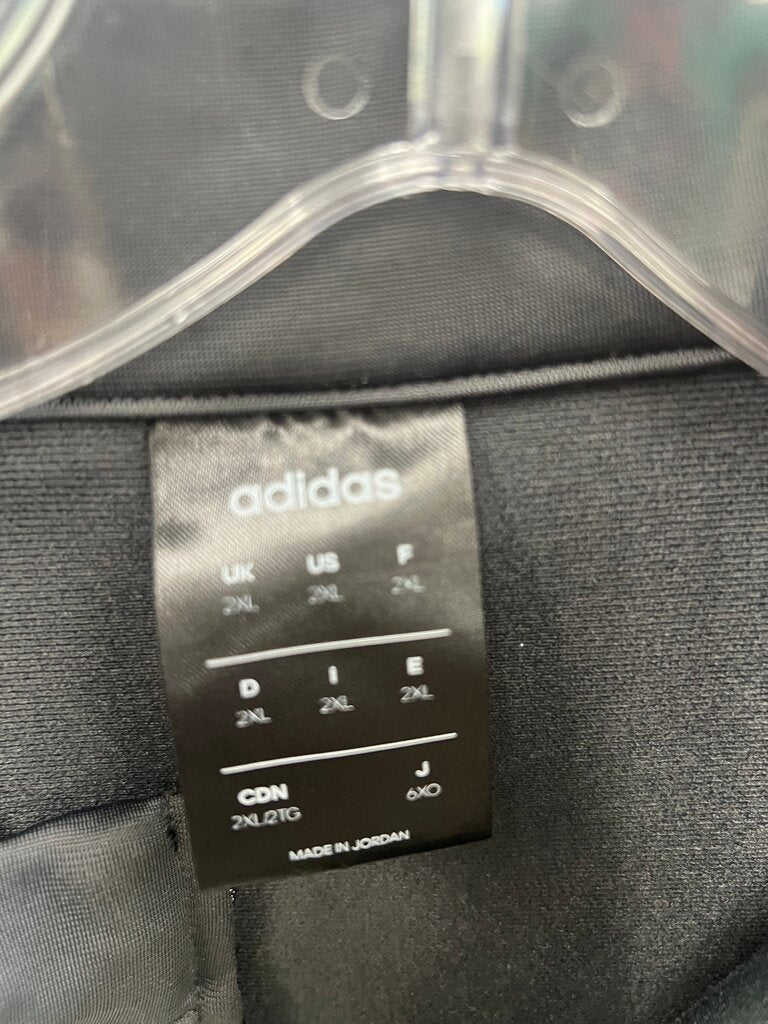 Adidas Men's Dark Gray Zip-Up Jacket