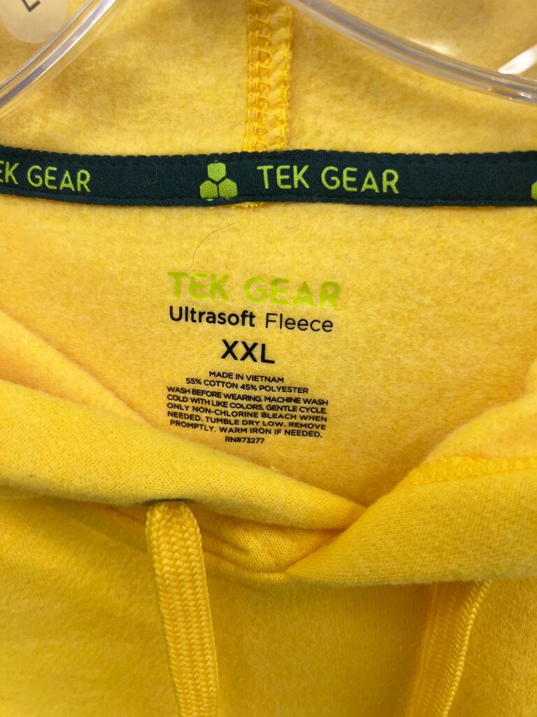 Tek Gear Yellow Ultrasoft Fleece Hoodie