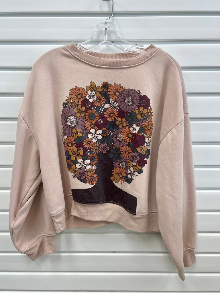 Modern Lux Floral Tree Graphic Sweatshirt