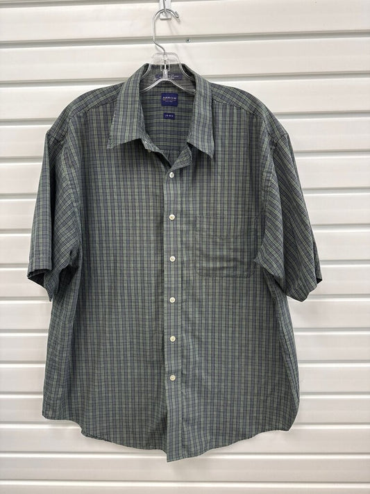 Arrow Green Plaid Button-Up Shirt