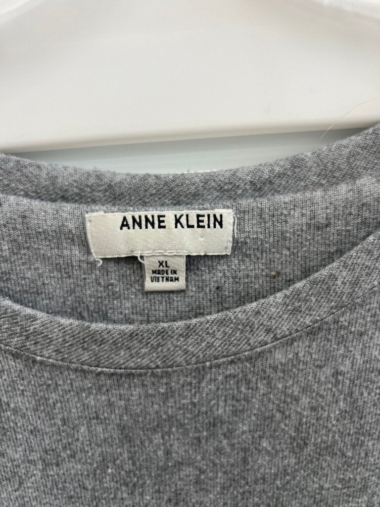 Anne Klein Women's XL Long Sleeve Gray Top