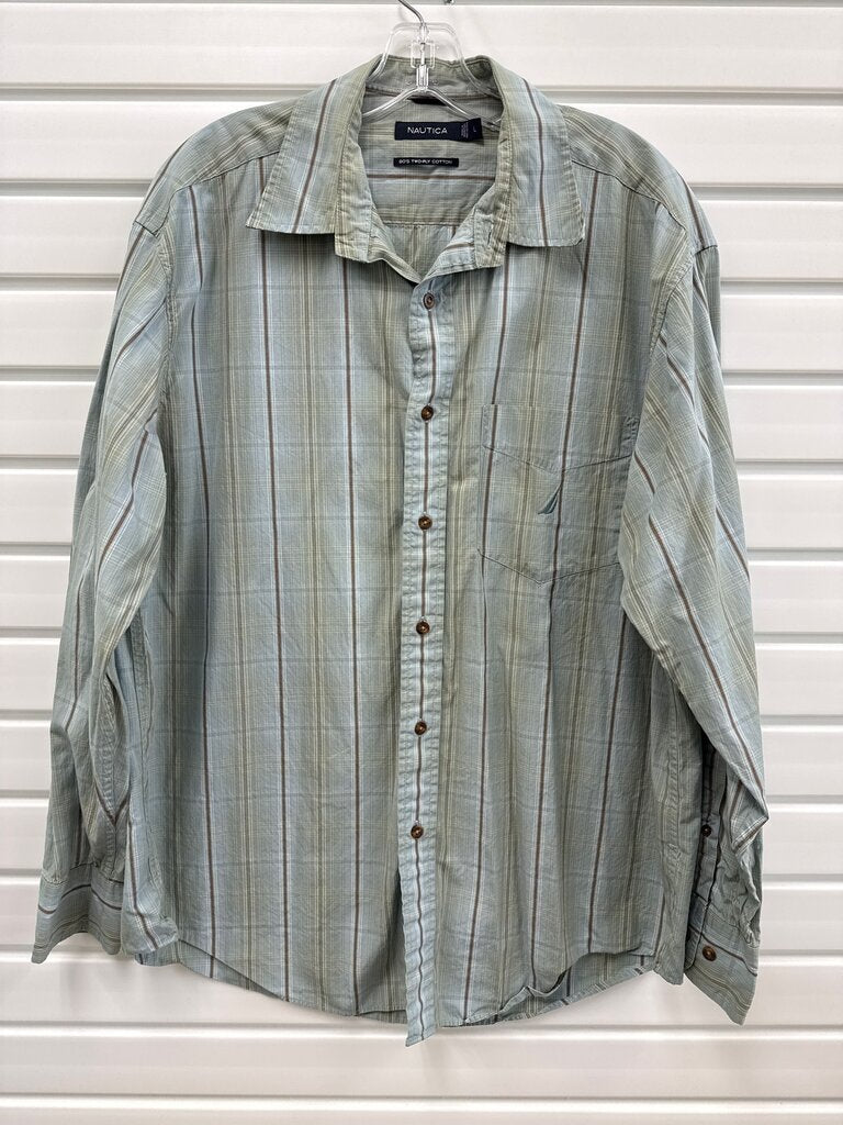 Nautica Light Blue Men's Casual Button-Up Shirt