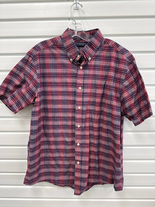 Roundtree & Yorke Short Sleeve Plaid Shirt