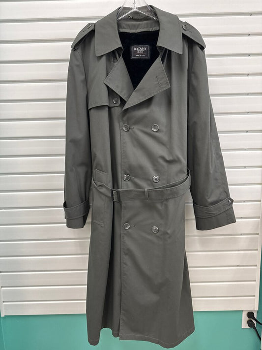 BOTANY 500 Men's Grey Trench Coat