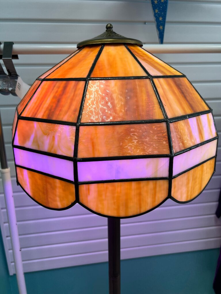 Tiffany-Style Stained Glass Floor Lamp 5'