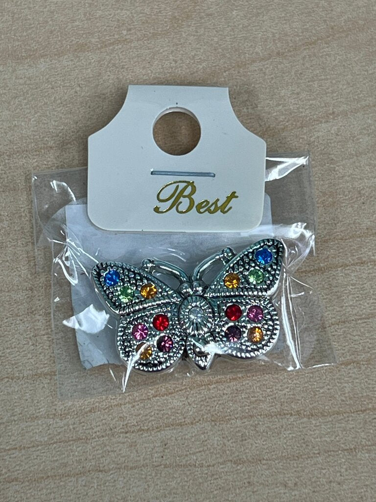 Colorful Butterfly Pendant/Brooch NEW