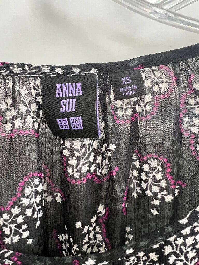 Anna Sui for Uniqlo Floral Print Blouse