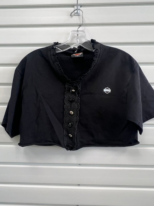 Harley Davidson Women's Black Cropped Top