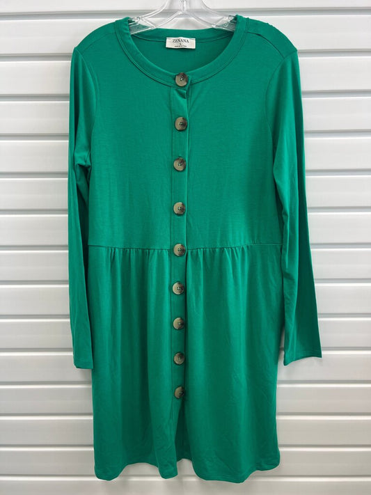 Green Button-Up Dress