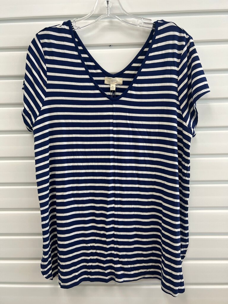 Cupio Women's Striped Short Sleeve Top NWT