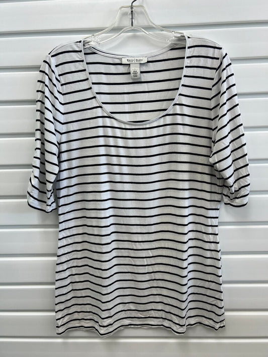 White House Black Market Striped Tee