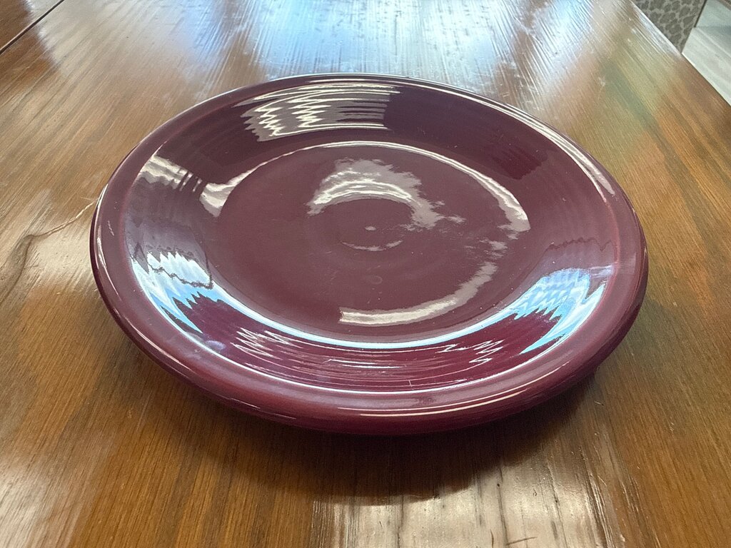 Burgundy Ceramic Plate