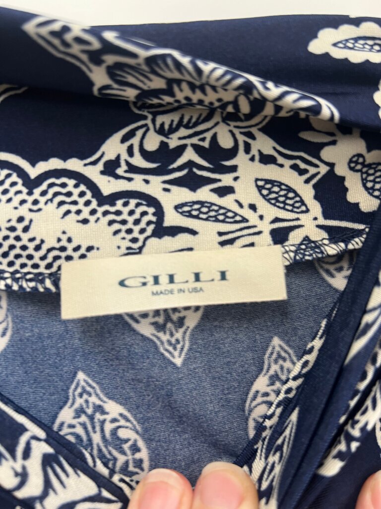 Gilli Navy Maxi Dress with Floral Print