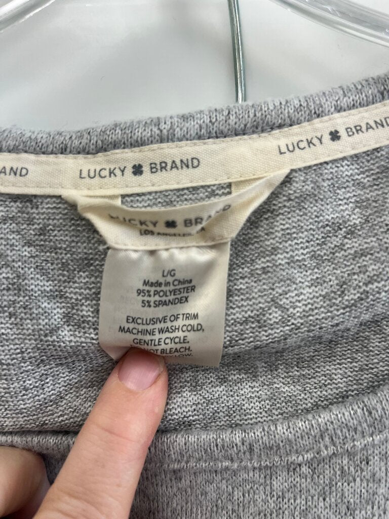 Lucky Brand Women's Gray Two-Piece Lounge Set