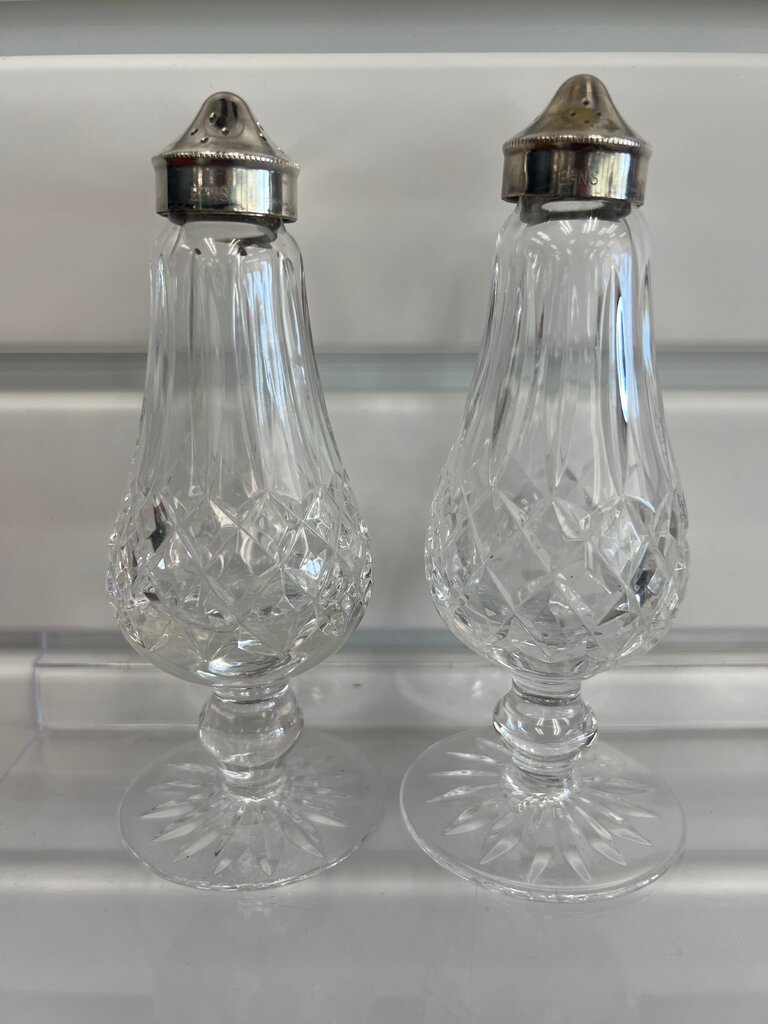Waterford Lismore Footed Salt & Pepper Shakers