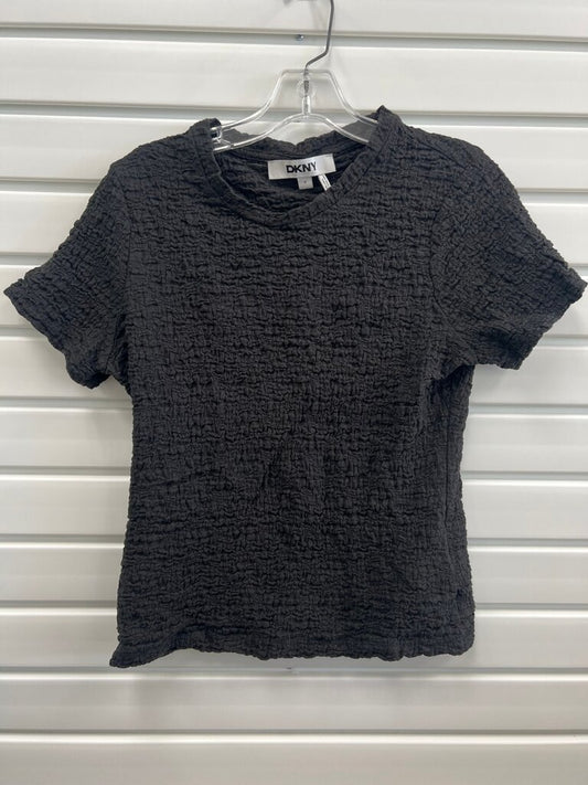 DKNY Crinkled Short Sleeve Top
