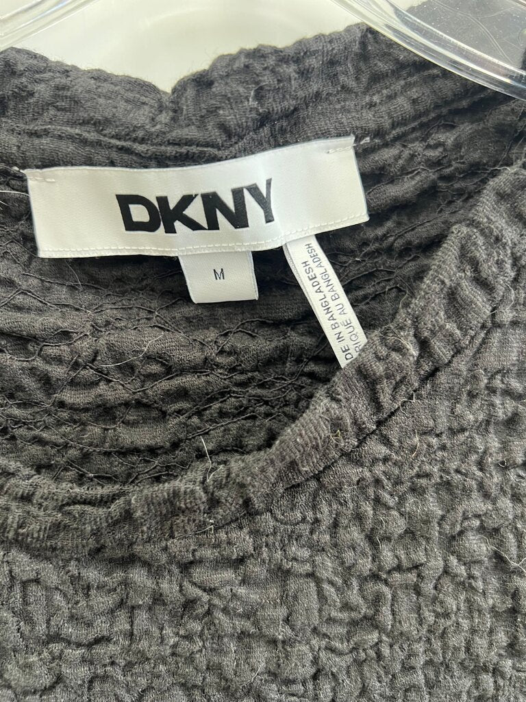 DKNY Crinkled Short Sleeve Top
