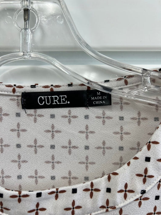 CURE. Women's Long Sleeve Top with Geometric Pattern