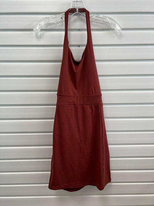 Athletic Rust Colored Halter Dress