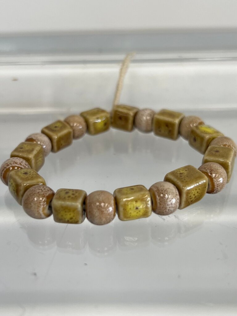 Beaded Bracelet with Earth Tone Colors