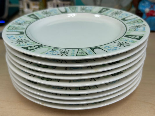 Atomic-Pattern Cocktail Plate Set (9)