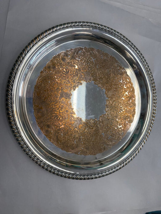 Vintage William Rogers Silver-Plated Serving Tray