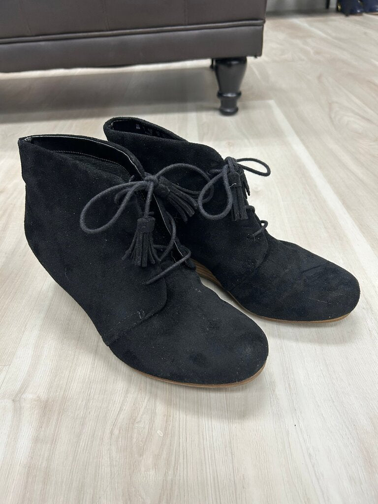 Pierre Black Suede Ankle Boots