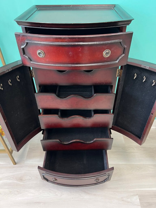 Bombay Wooden Freestanding Jewelry Chest