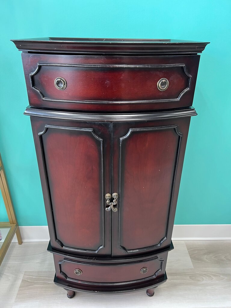 Bombay Wooden Freestanding Jewelry Chest