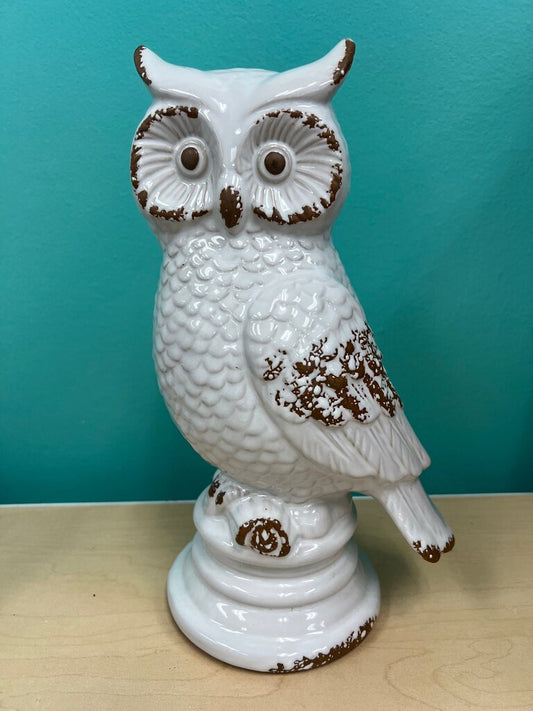 Ceramic Owl Figurine