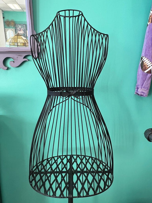 Scrollwork Wire Dress Form Display Stand