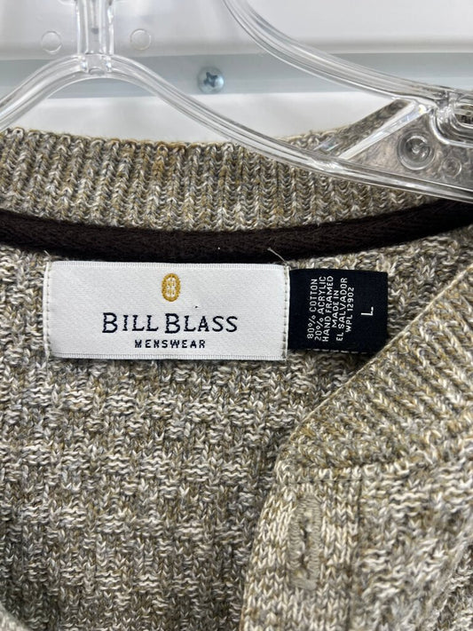 Bill Blass Menswear Beige Knit Sweater