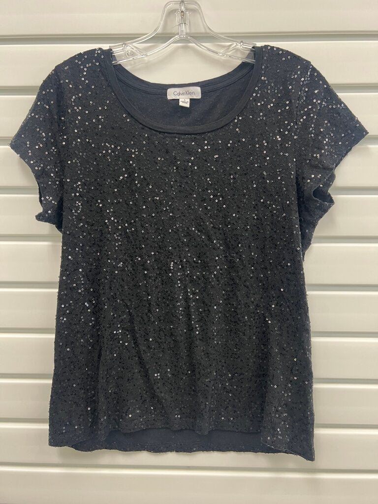 Calvin Klein Black Sequin Top