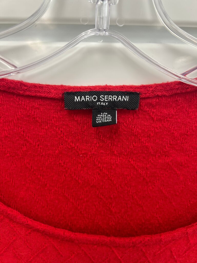 Mario Serrani Red Long Sleeve Top