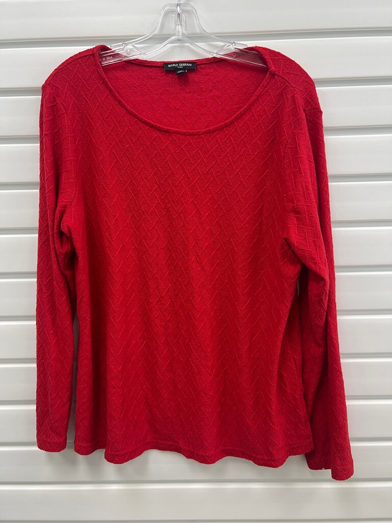 Mario Serrani Red Long Sleeve Top