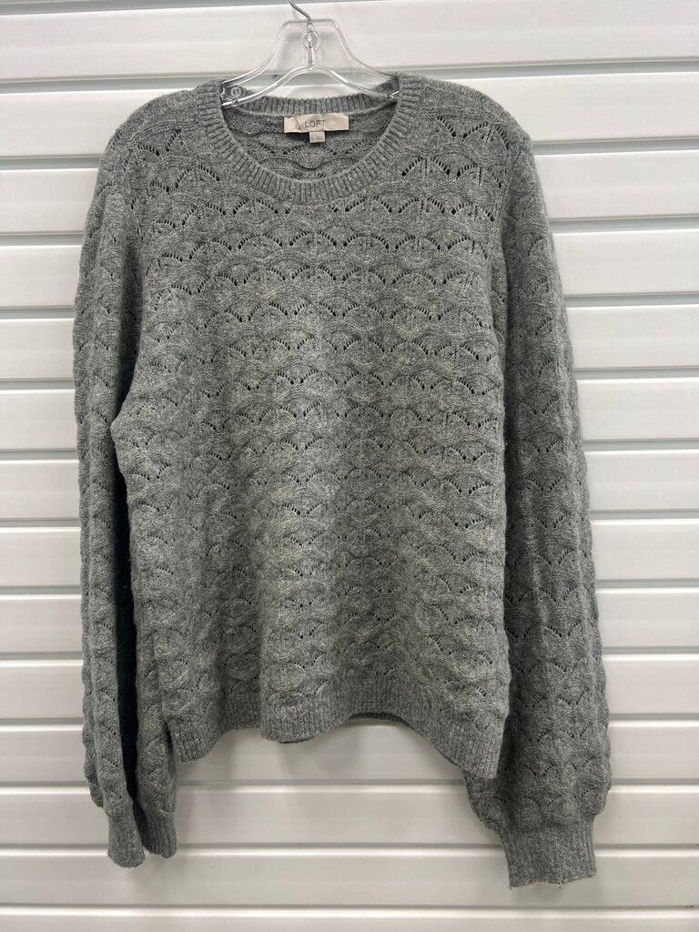 LOFT Women's Gray Knit Sweater
