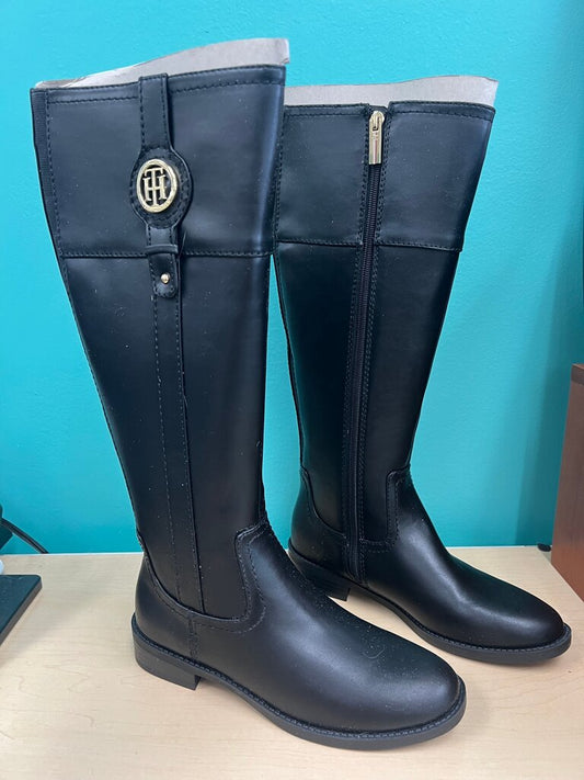 Tommy Hilfiger Women's Black Riding Boots NEW