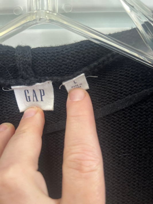 GAP Black Hooded Cardigan