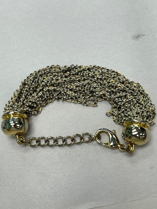 Gold and Silver Chain Bracelet