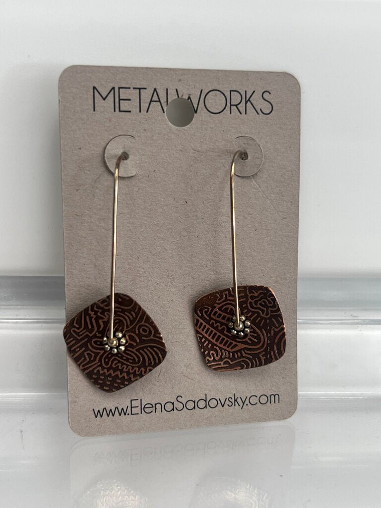 Metalworks Copper Earrings NEW