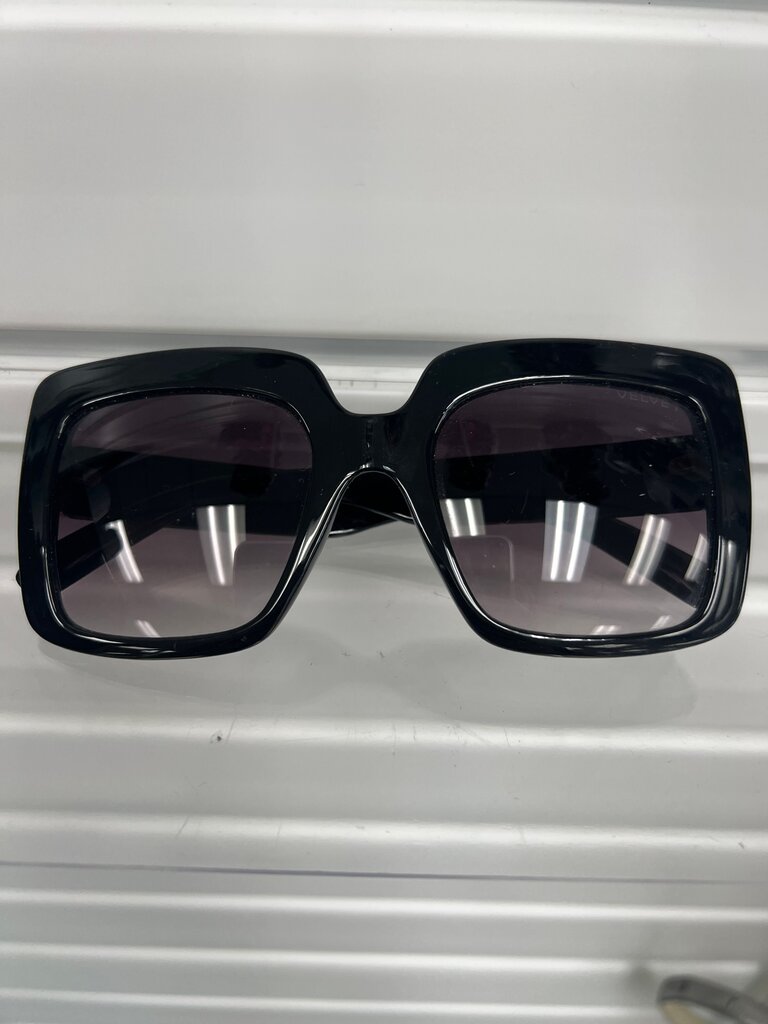 Oversized Black Sunglasses by Velvet