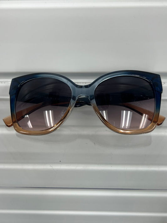 Martha Stewart Oversized Square Sunglasses – Navy Tan Ombré Frame