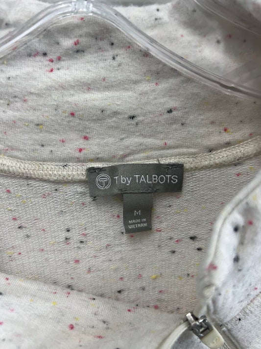 T by Talbots Women's Speckled Zip-Up Pullover