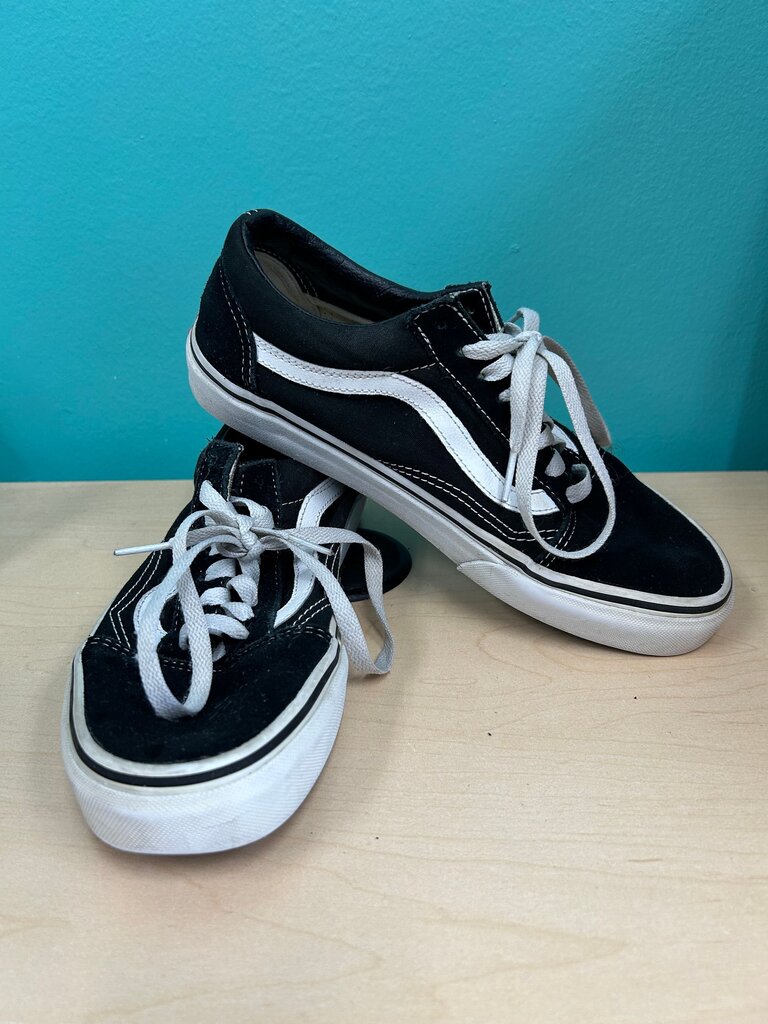Vans Black Sneakers with White Accents