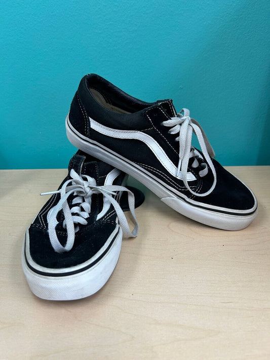 Vans Black Sneakers with White Accents